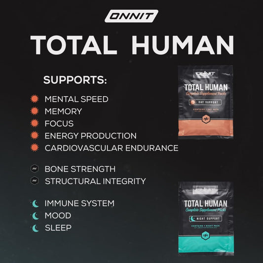 Suplementos ONNIT Total Human soporte mental memoria y enfoque