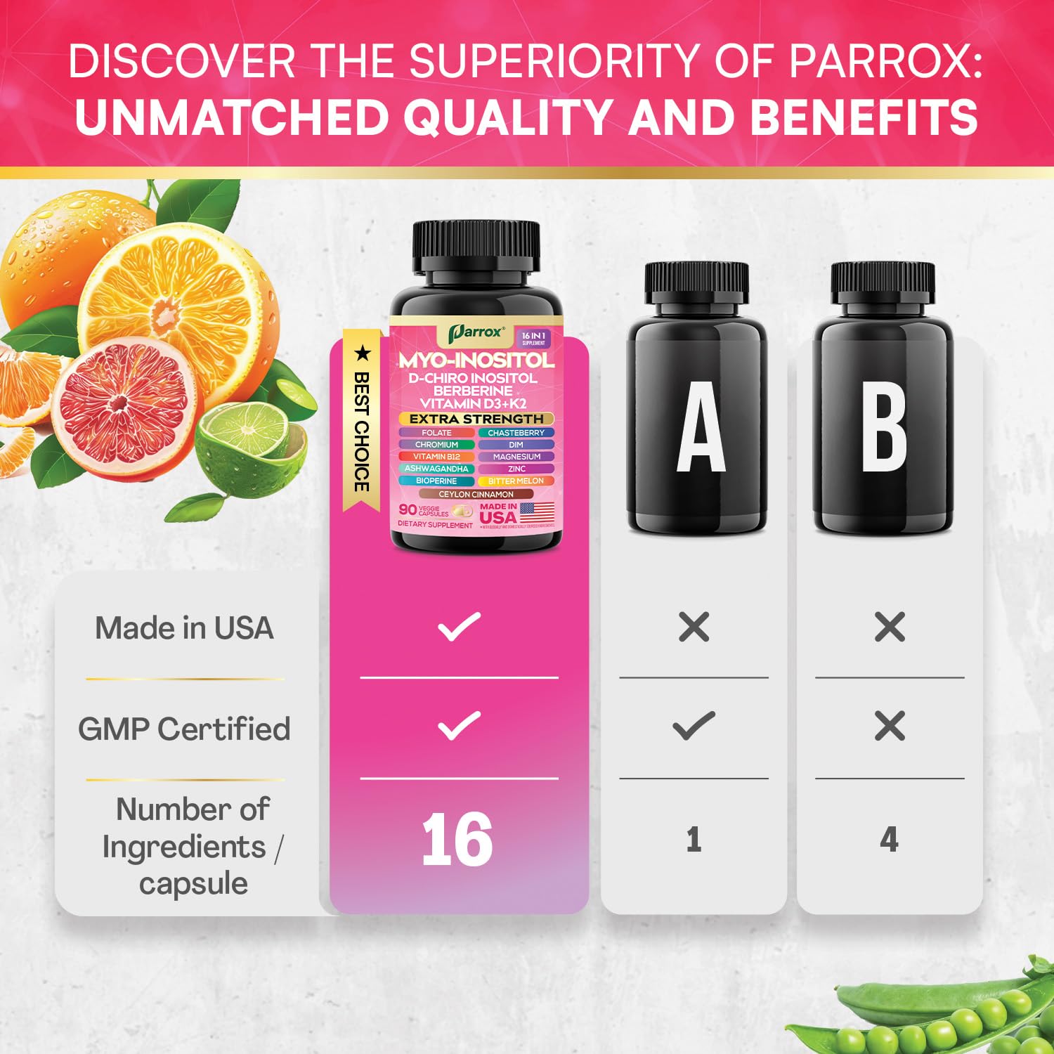 Suplementos Parrox para apoyo hormonal y digestivo diario