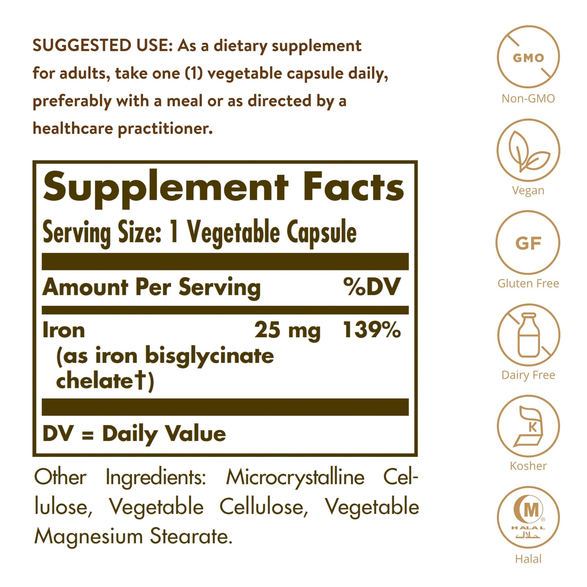 Suplementos Solgar hierro y vitamina e para salud y energía