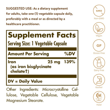 Suplementos Solgar hierro y vitamina e para salud y energía