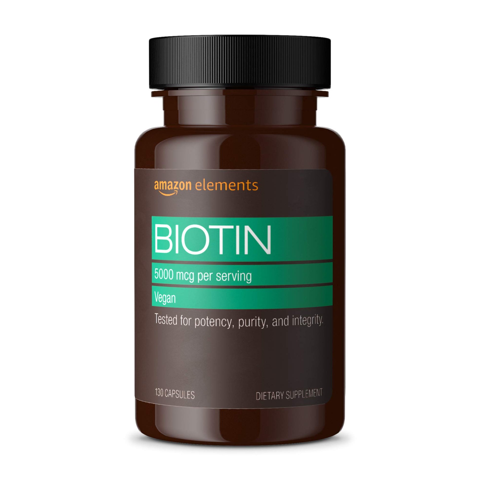 Suplementos veganos Amazon Elements hierro y biotina
