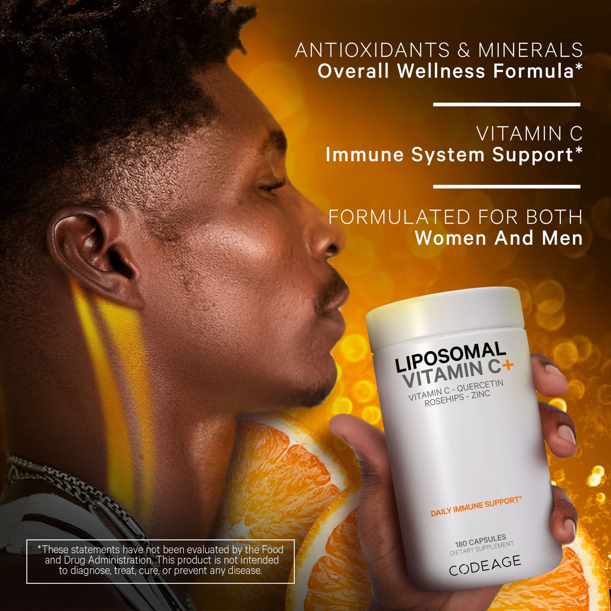 Suplementos veganos no GMO vitamina c liposomal Codeage