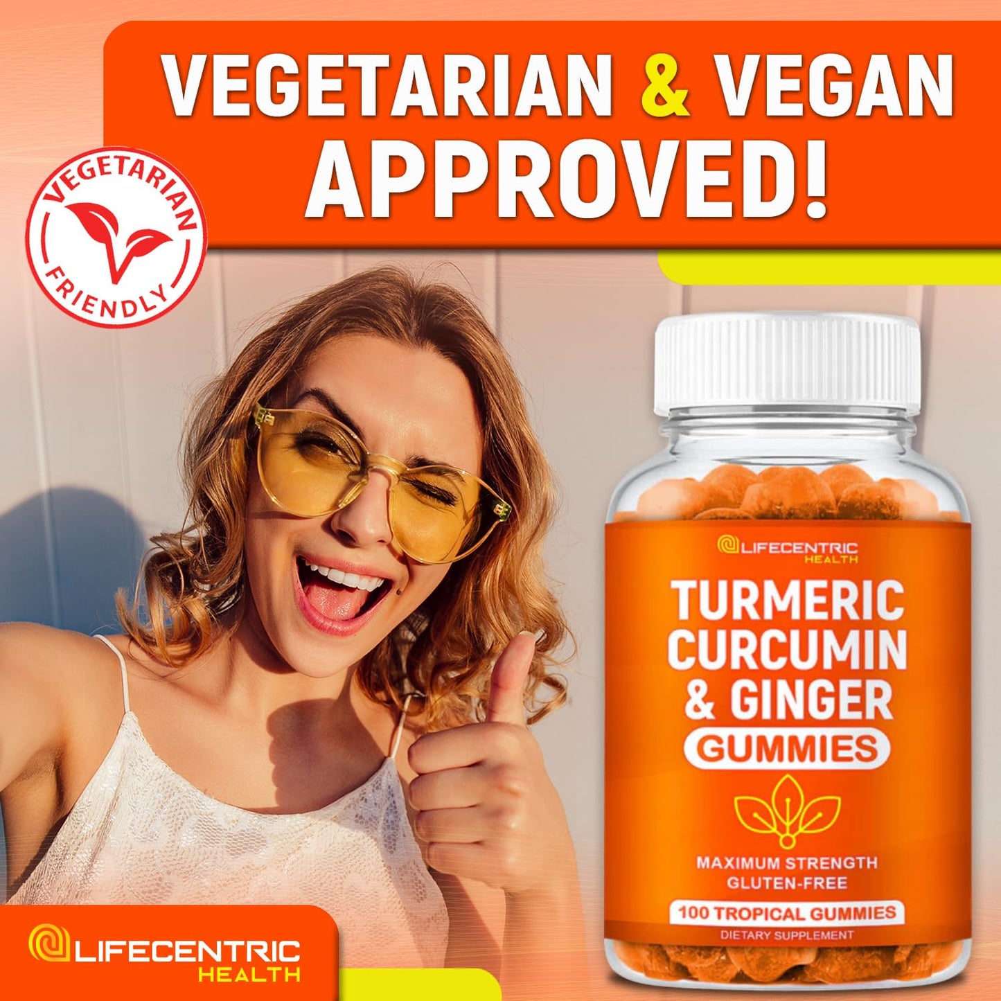 Suplementos veganos en gomitas biotina y cúrcuma naturalezas