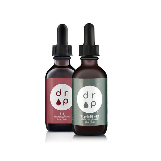 Paquete gotas vitamina B12 y D3+K2 Drop para salud