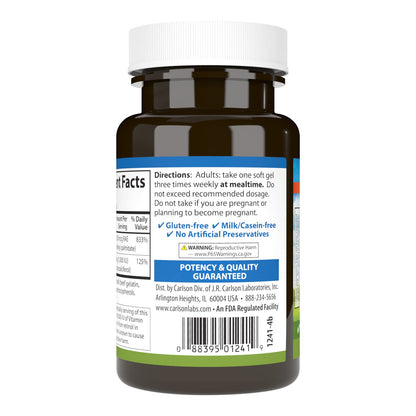 Suplementos vitaminas a y d para apoyo visual y piel saludable Carlson
