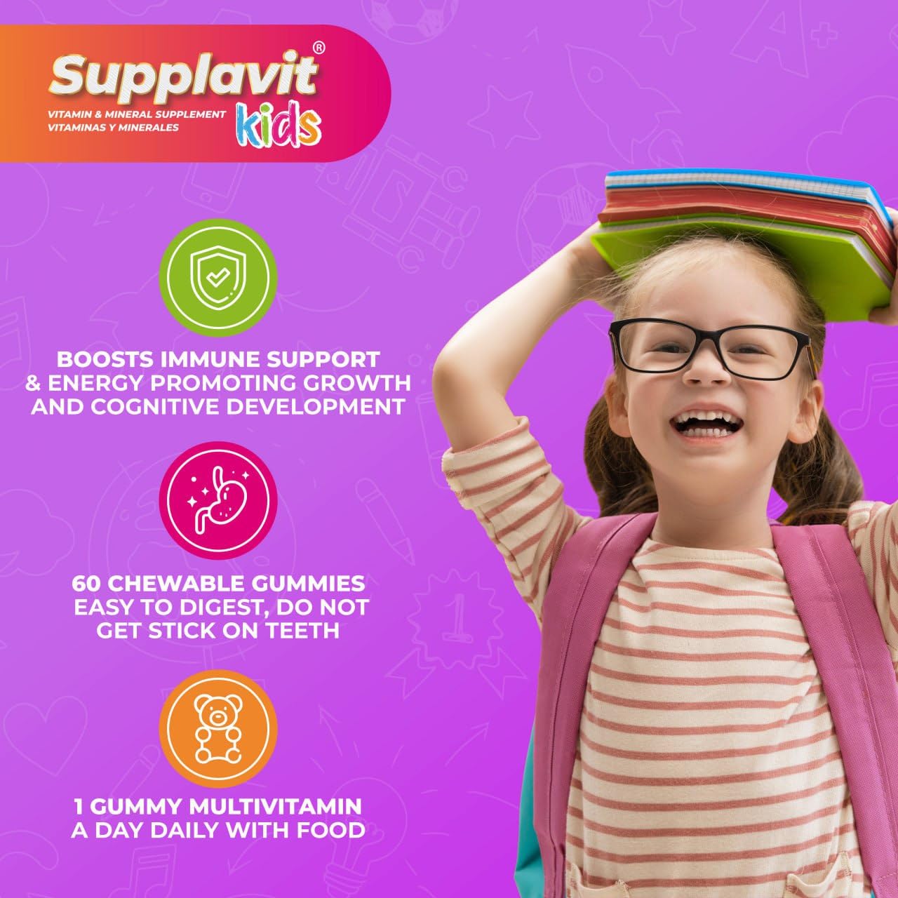 SUPPLAVIT Kids con vitaminas esenciales