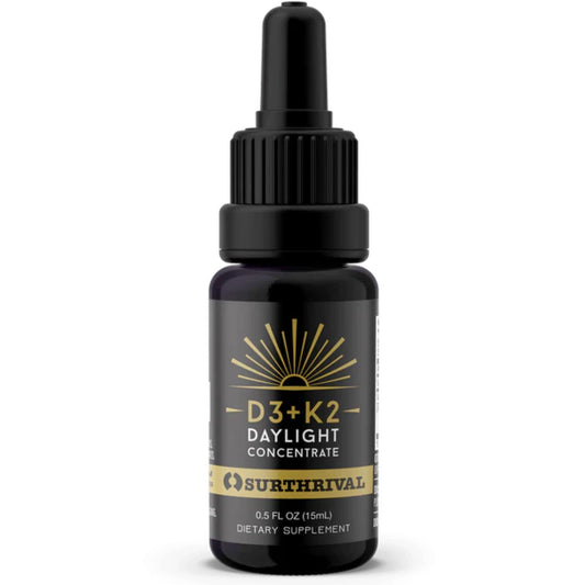 Surthrival vitamina D3 y K2 concentrado botella 0.5 oz