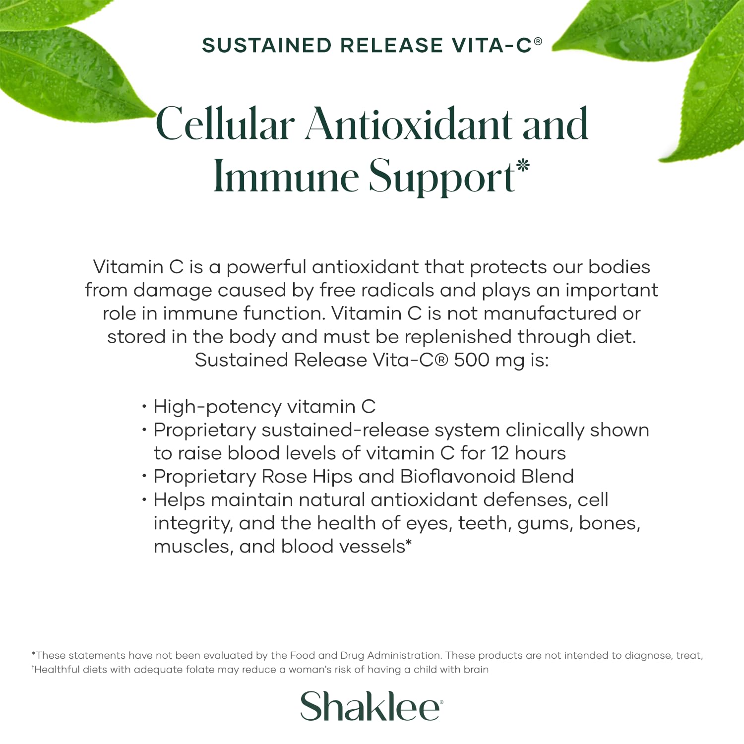 Sustained Vita-C 500 mg antioxidante