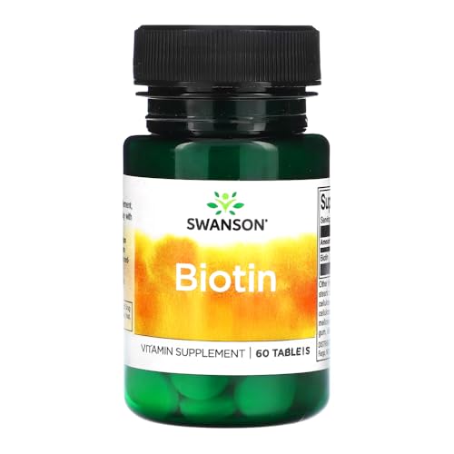 Swanson biotina liberación prolongada 10000 mcg frasco 60 tabletas