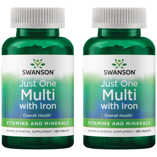 Swanson Century Formula multivitamínico con hierro 130 tabletas