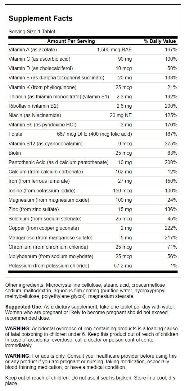 paquete doble Swanson Century Formula multivitamínico