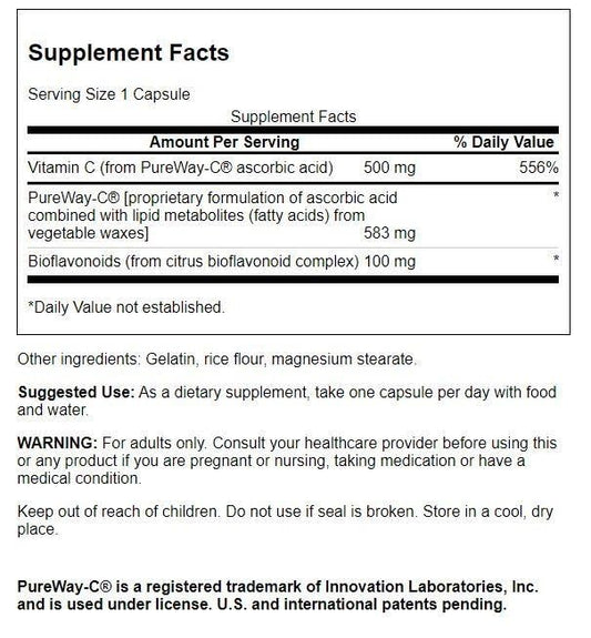 Swanson etiquetas suplemento vitamina c bioflavonoides