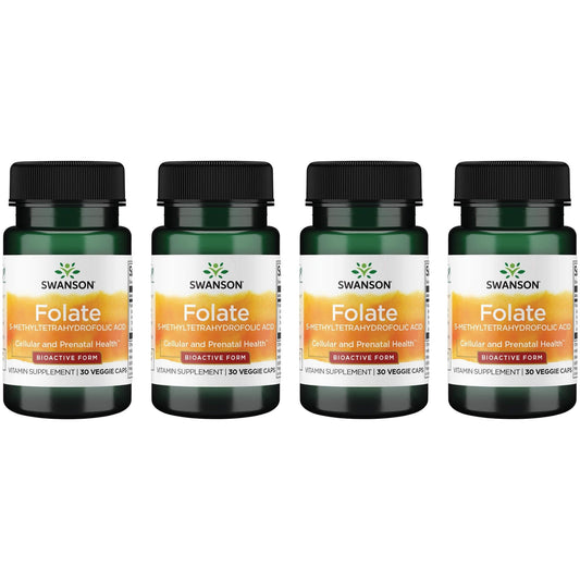 Swanson Folato 400 mcg en cápsulas vegetales