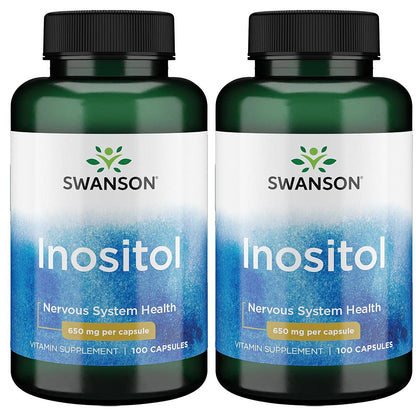 Swanson Inositol 650 mg cápsulas paquete frontal