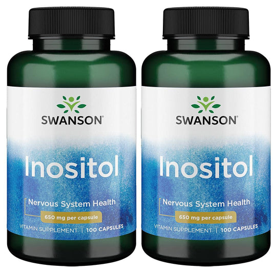 Swanson Inositol 650 mg cápsulas paquete frontal
