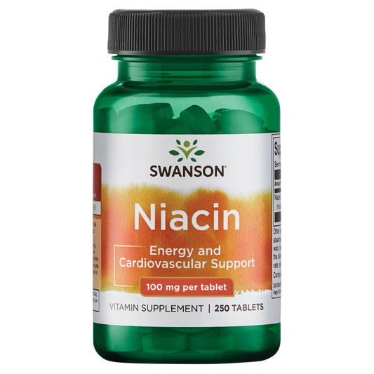 Swanson niacina cápsulas 100 mg para salud cardiovascular