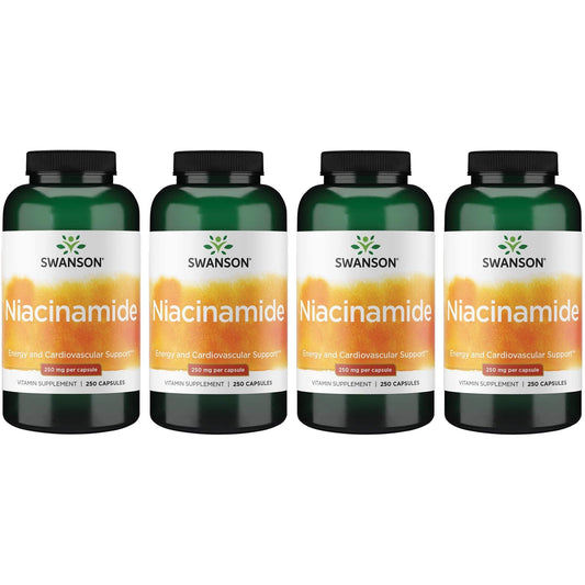 Swanson niacinamida cápsulas suplemento vitamina b3 250 mg