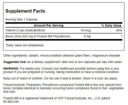 Swanson paquete cápsulas vitamina d y boro