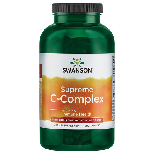 Swanson Supreme Vitamina C complejo frasco frontal