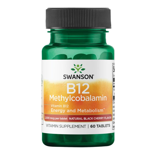 Swanson Vitamina B-12 Metilcobalamina 2.5 mg botella