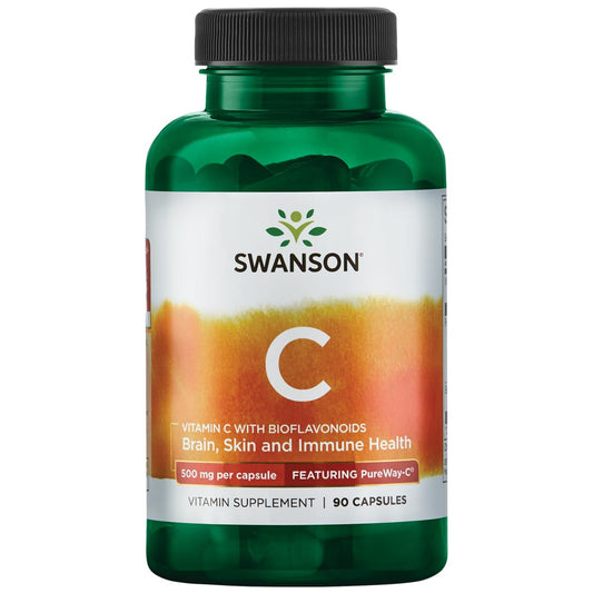 Swanson Vitamina C 500 mg con bioflavonoides frasco