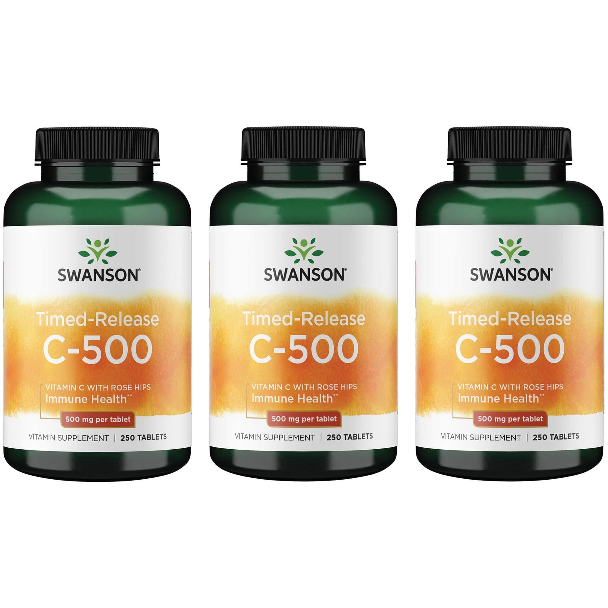 Frasco Swanson vitamina C 500 mg liberación prolongada con escaramujo