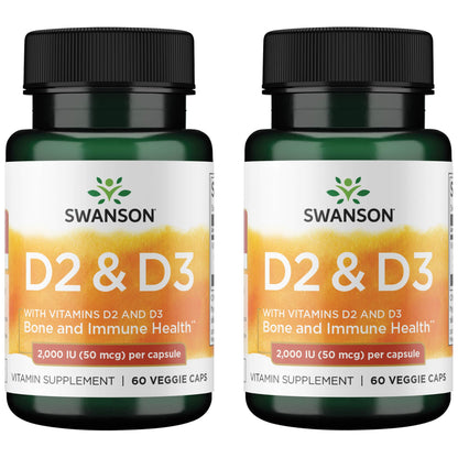 Swanson vitamina d complejo paquete doble con cápsulas vegetales