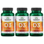 Swanson vitamina D-3 suplemento 2000 UI 250 cápsulas pack 3