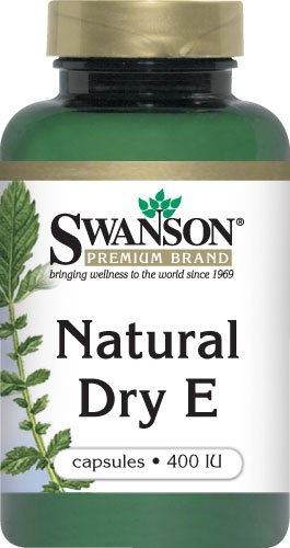 Swanson vitamina e frasco 100 cápsulas detalle etiqueta