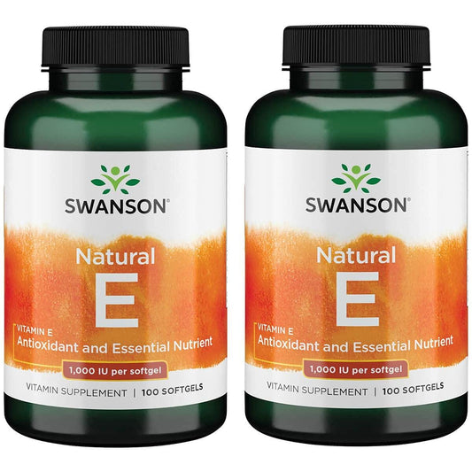 Swanson suplemento de vitamina E natural salud cardiovascular paquete doble