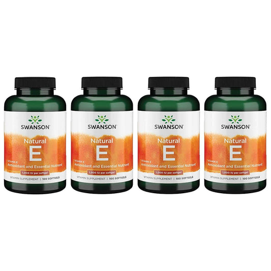 Swanson Vitamina E suplemento salud cardiovascular 100 cápsulas blandas