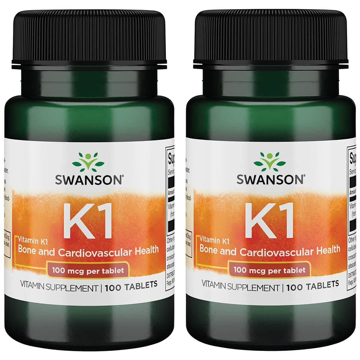 Swanson vitamina k-1 100 mcg paquete de 2