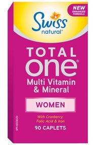 Swiss Naturals Total One multivitamínico para mujeres - 90 cápsulas