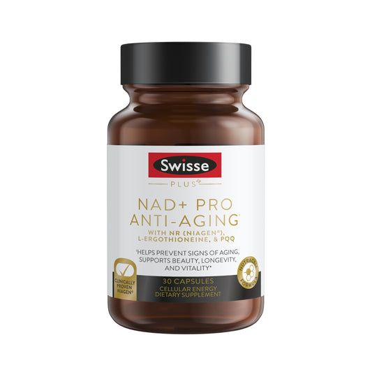 Swisse NAD+ Pro suplemento antienvejecimiento botella