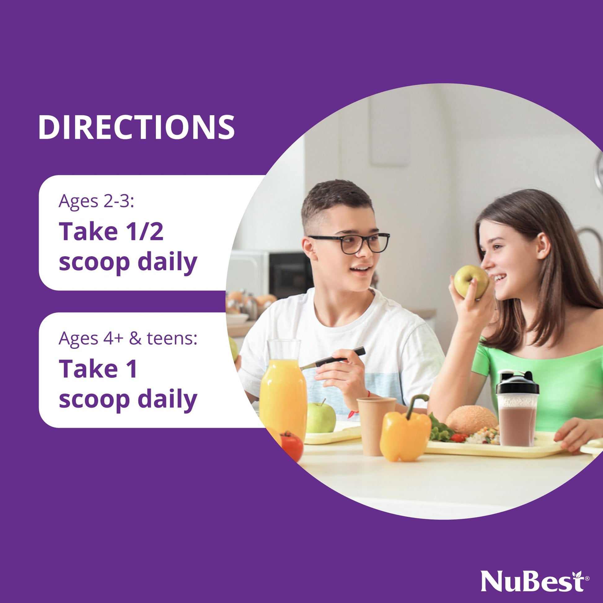 Tabla de dirección para uso diario de NuBest