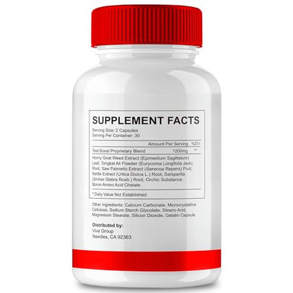 Tabla hechos nutricionales suplemento BioPeak de VIVE MD