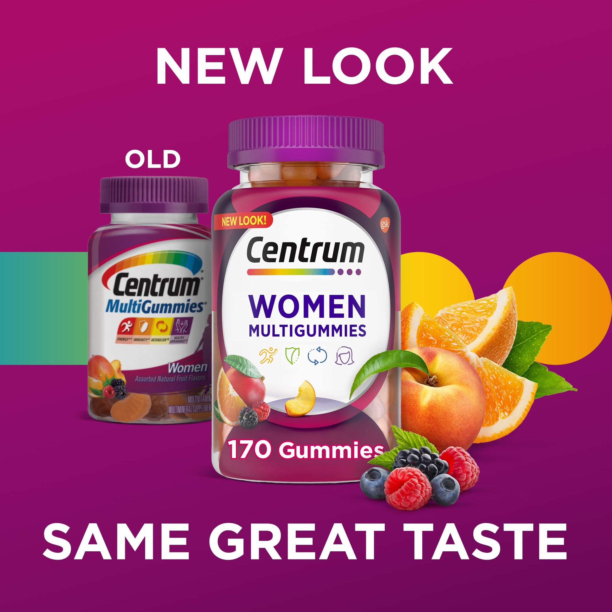 Tabla de información nutritiva de Centrum MultiGummies