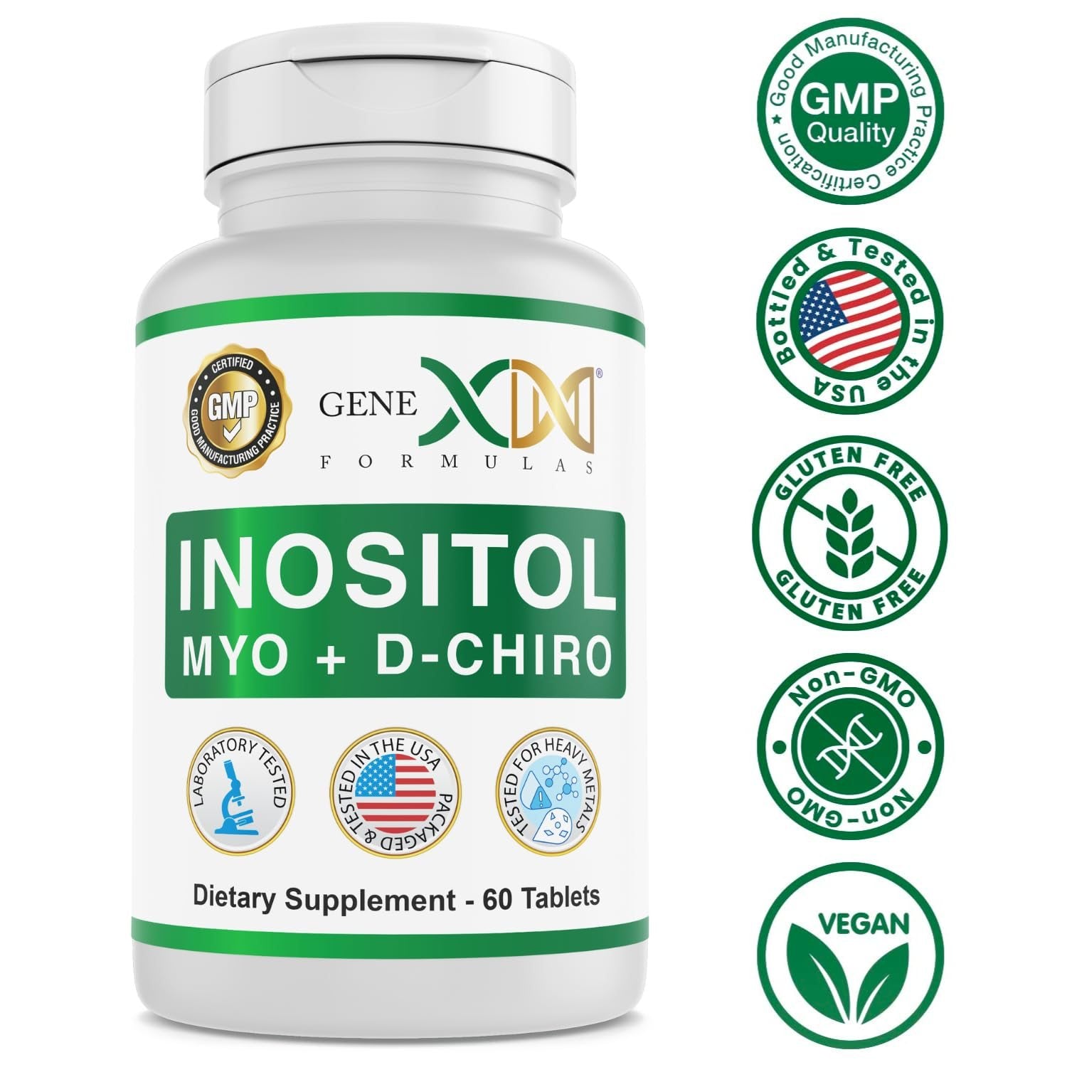 Tabla de ingredientes Genex Formulas Mio-Inositol