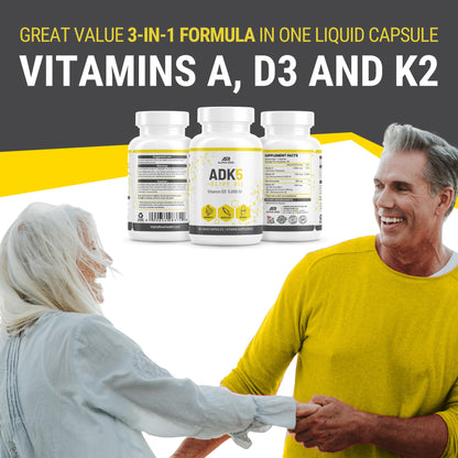 Tabla ingredientes vitaminas ADK Alpha Rise
