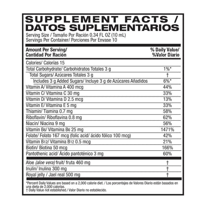 Tabla de información nutricional de Ceresmart Tiaminal Plus