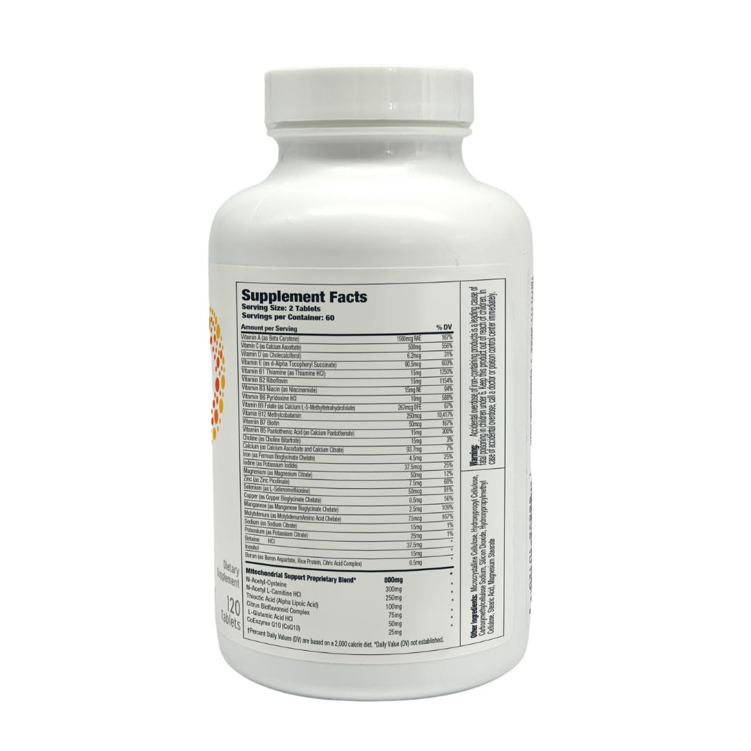 Tabla nutricional de KPAX Immune con vitaminas y antioxidantes