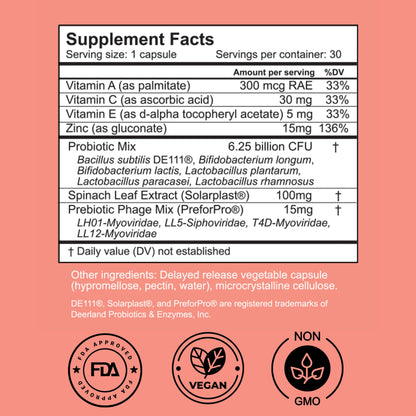 Tabla nutricional suplemento Dermala SUPPLEMEANT
