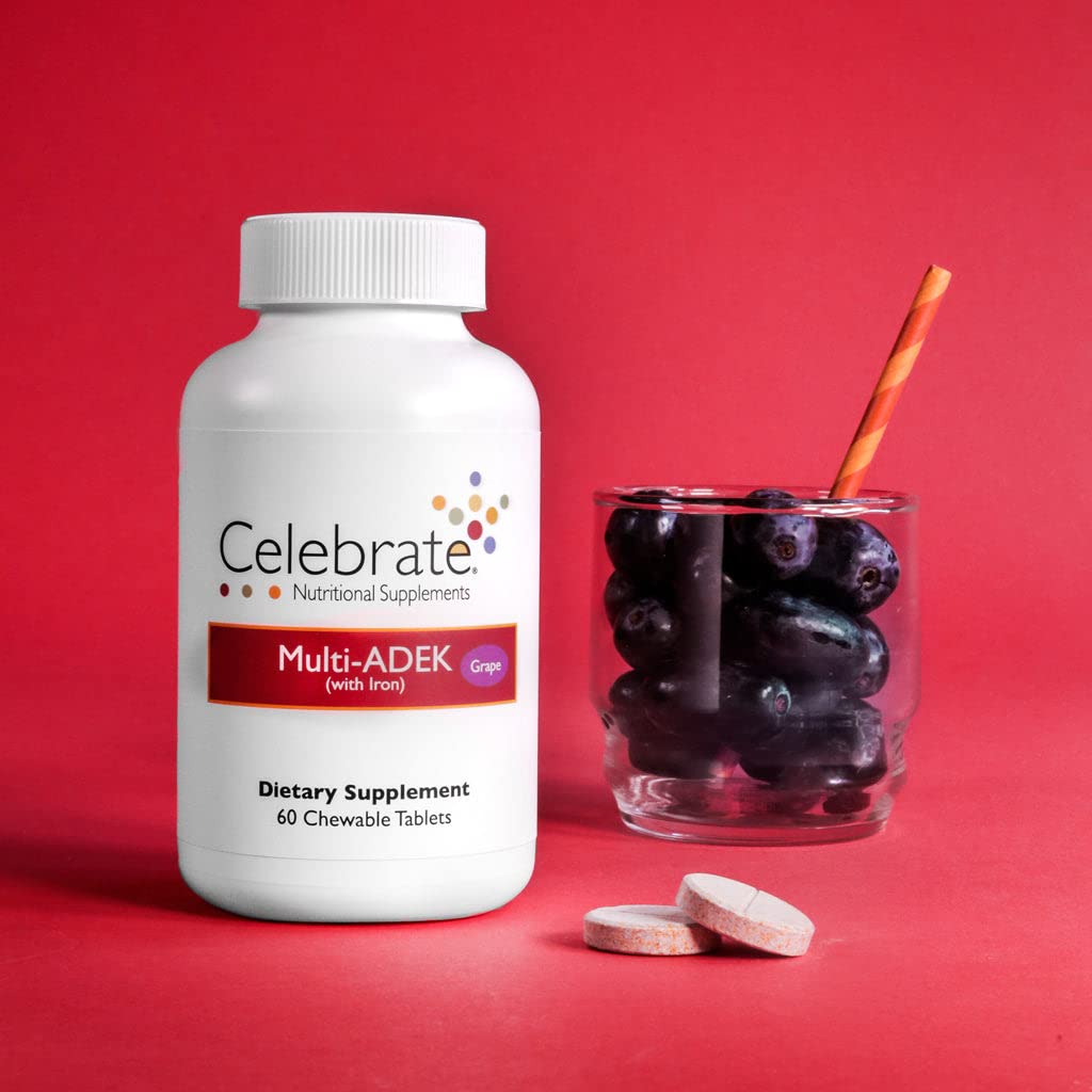 Tabla nutricional detallada del suplemento Celebrate Multivitamínico.