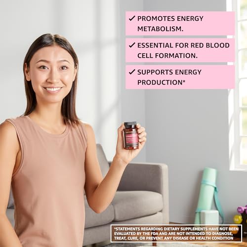 Tabla nutricional vitamina B12 Amazon Elements 65 pastillas