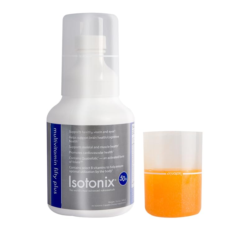 Tabla de nutrientes Isotonix Fifty Plus para mayores de 50 anos