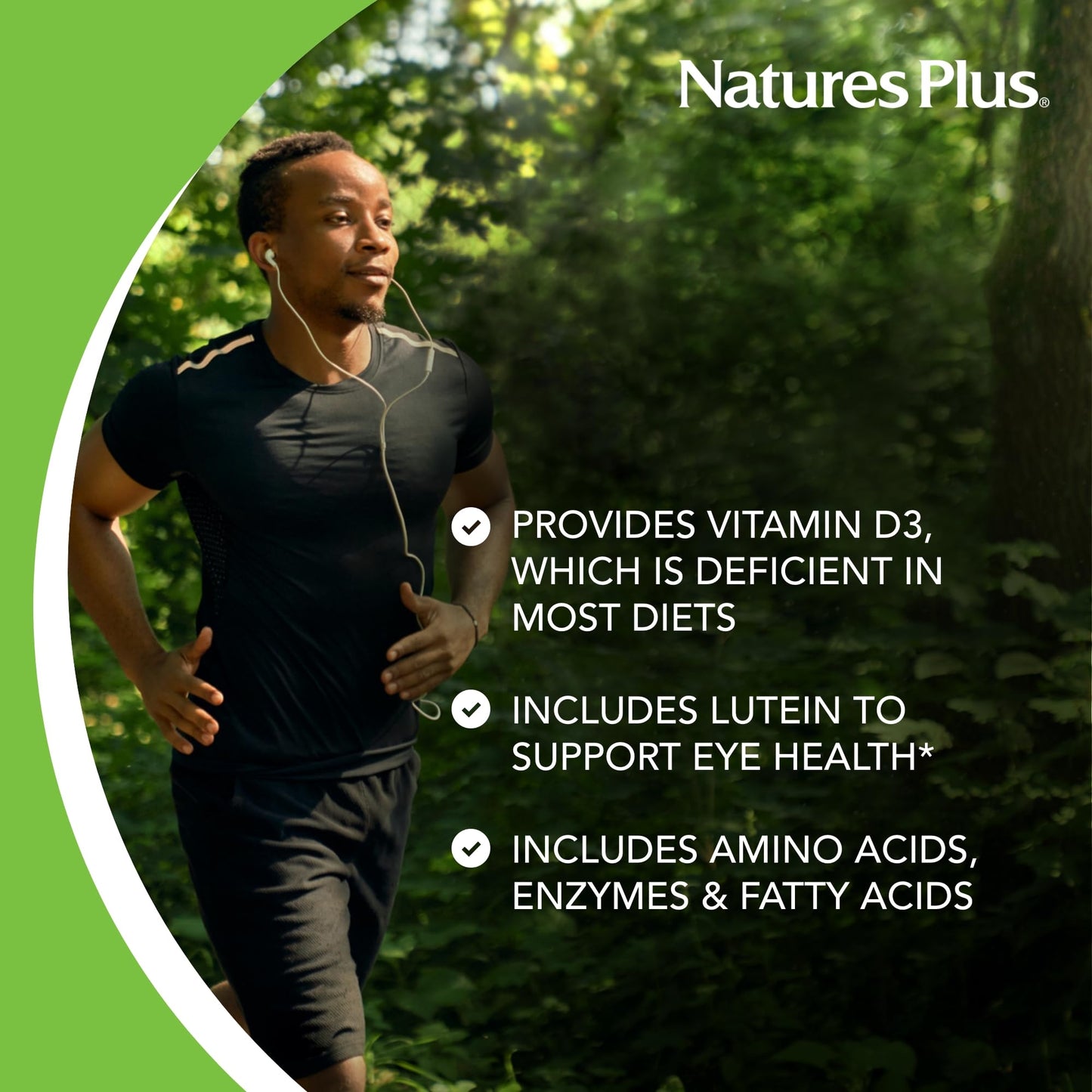 Tabla de nutrientes del multivitamínico líquido Natures Plus