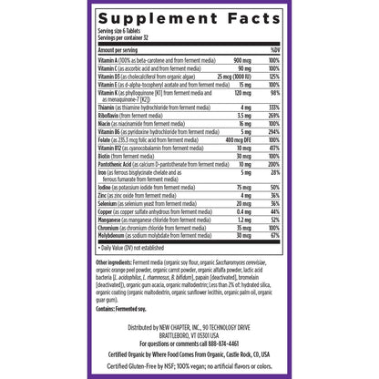 Tabla suplementaria del multivitamínico Tiny Tabs