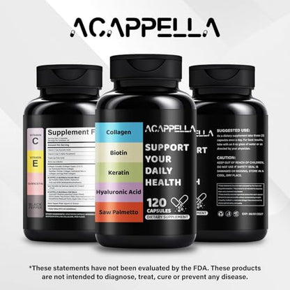 Tabla de suplementos ACAPPELLA para mujeres belleza integral