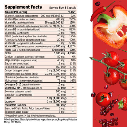 Tabla de suplementos del Essential-1 Multivitamínico ANDREW LESSMAN.