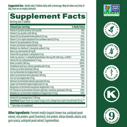 tabla de suplementos megafood